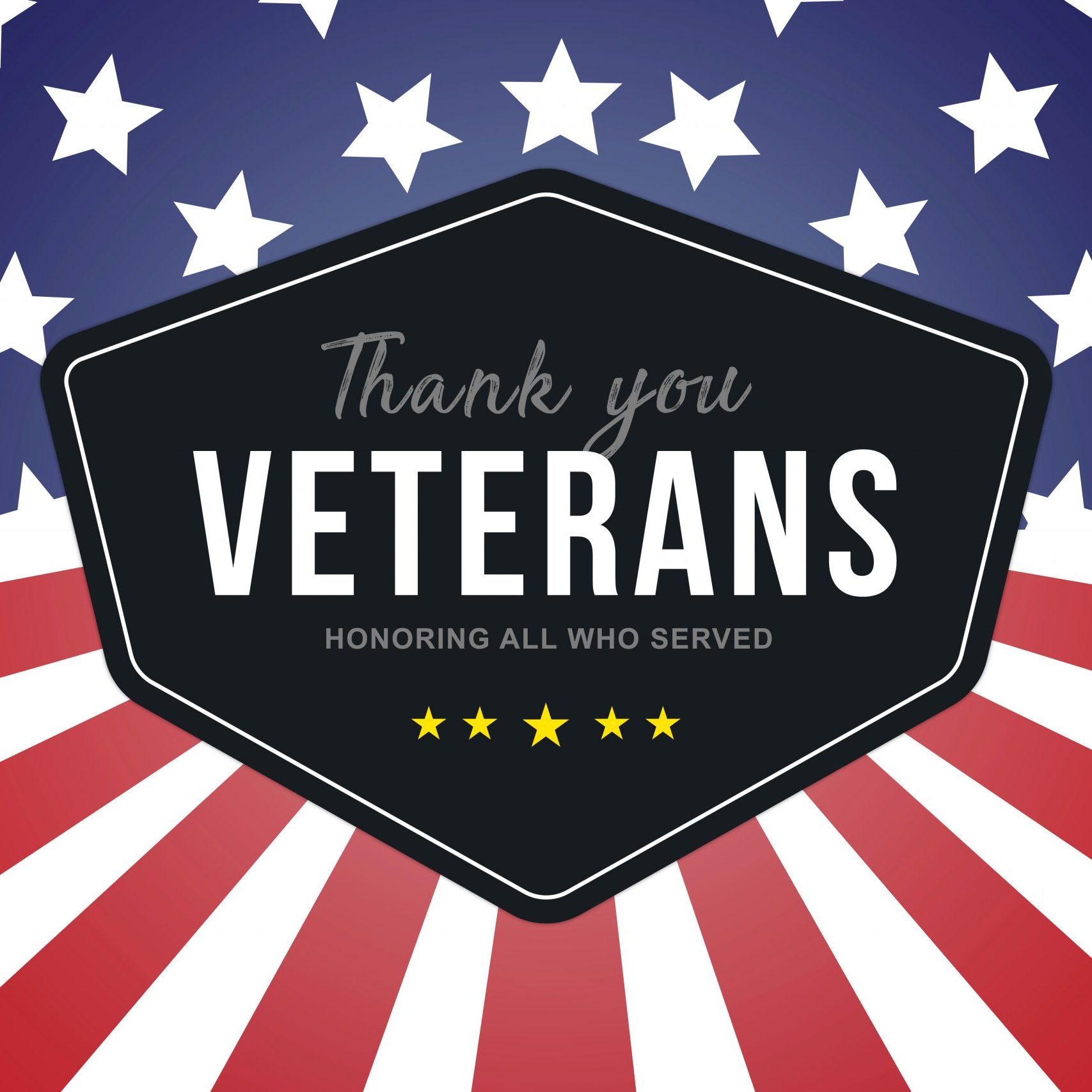 Veterans Day. Thank you Veterans. Thank you Veterans for your service. Veterans Day. Honoring all who served. American flag on the back. Poster, wallpaper, background